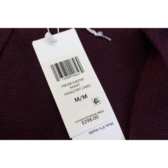 New w/Tags Eileen Fisher "Angle Cardigan in Tencel Silk Interlock" Raisonette M - Picture 8 of 10